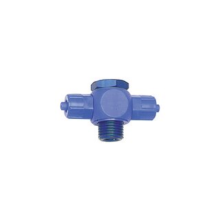 T-Verschraubung, Hohlschraube drehbar, G 1/8, Schlauch 8/6, POM