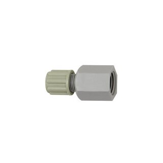 Gerade Aufschraubverschraubung G 3/8 i., für Schlauch 8/10 mm, PA