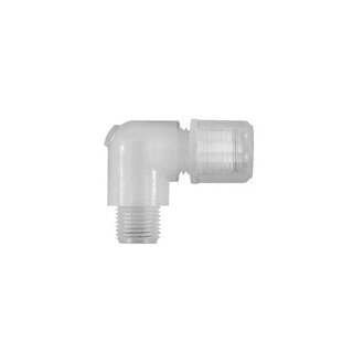 Winkel-Einschraubverschraubung G 1/2 a., für Schlauch 4/6 mm, PFA