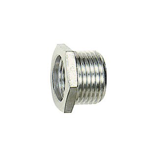 Reduziernippel, kurz, G 1/2 a., G 1/8 i., SW 24, Edelstahl 1.4571