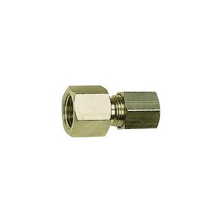 Manometerverschraubung, G 1/4 i., Rohr-Außen-Ø 8 mm, MS vern.