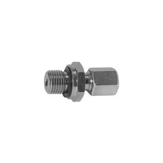 Gerade Einschraubverschraubung, G 1/4 a., Rohr-Ø 10, Stahl verz.
