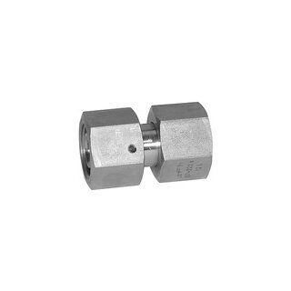 Einstellbare gerade Verschraubung, Dichtkegel, ES 1.4571 Ø 18 mm