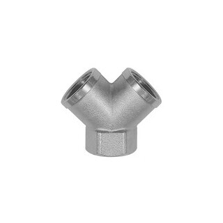 Verteiler, 2fach, G 1/8 IG, Abgänge 2 x G 1/8 IG, Messing vern.