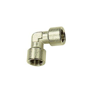 Winkelstück, innen/innen, G 3/4, SW 25, Messing vernickelt