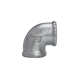 Winkel 90, 90°, IG/IG, Rp 1 1/4, schwarzer Temperguss feuerverz.