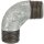 Winkel 94, 90°, AG/AG, R 1/2, schwarzer Temperguss feuerverz.