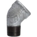 Winkel 121, 45°, IG/AG, Rp/R 1/2, schwarzer...