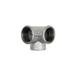 Winkelverteiler 221, IG/IG/IG, Rp 1/2, schwarzer Temperguss