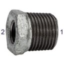 Reduzierstück 241, AG/IG, R 2, Rp 1 1/2, schwarzer...