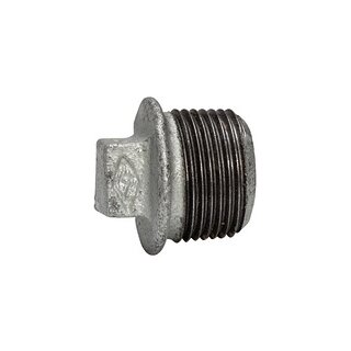 Stopfen 290, AG, R 3/8, schwarzer Temperguss feuerverz.