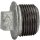 Stopfen 290, AG, R 3/4, schwarzer Temperguss feuerverz.
