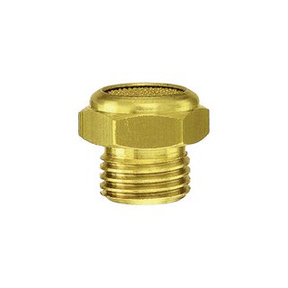 Sinterbronce-Schalldämpfer, flach, G 3/8 a., SW 19