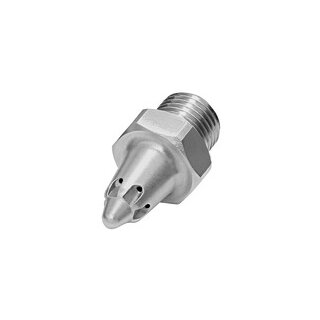 Lärmarme Runddüse, 1/2 - 27 UNS, Aluminium, Düsen-Außen-ø 11 mm