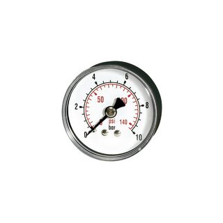 Standardmanometer pressure line G 1/8 hinten, 0-1,6 bar/23 psi, Ø 40