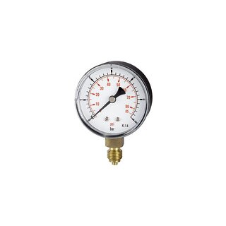 Standardmanometer pressure line, G 1/4 unten, 0-4,0 bar/60 psi, Ø 63