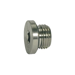 Verschlussstopfen, O-Ring value line, M5, Messing vern.