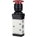 5/2-Wegeventil, manuell M5, Pilztaster, monostabil, G...