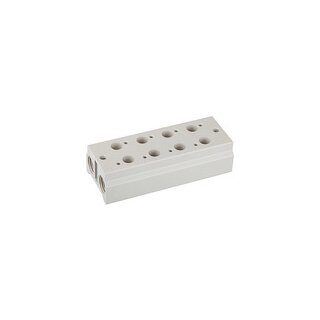 Mehrfach-Grundplatte für 3/2-Wegeventile, 5 Positionen, M5, G 1/8