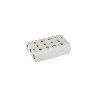 Mehrfach-Grundplatte für 5/2-5/3-Wegeventile, 4 Pos., M5, G 1/8