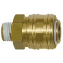 Schnellverschlusskupplung NW 7,2, MS blank, G 1/4 AG,...
