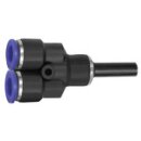 Y-Steckverbindung, Stecknippel 12 mm Blaue Serie,...