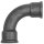 Bogen 2, 90°, lang, Rp 1/4 i., Rp 1/4 i., Temperguss schwarz