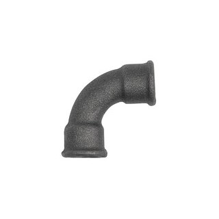 Bogen 2a, 90°, kurz, Rp 3/4 i., Rp 3/4 i., Temperguss schwarz