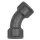 Bogen 41, 45°, Rp 2 1/2 i., Rp 2 1/2 i., Temperguss schwarz