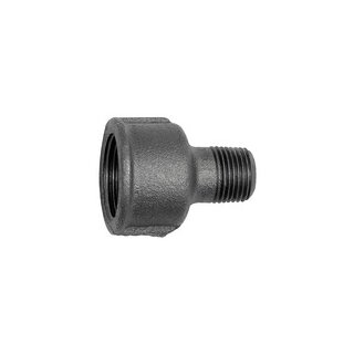 Reduziermuffe 246, Rp 3/4 i., R 1/2 a., Temperguss schw.