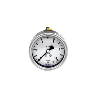 Glyzerinmanometer, CrNi-Stahl, G 1/2 exzentrisch, 0 - 25,0 bar, Ø 100
