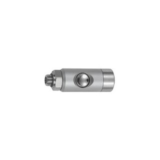 Druckknopf-Sicherheitskupplung NW 5,5, drehbar, Alu, G 3/8 AG