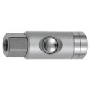 Druckknopf-Sicherheitskupplung NW 5,5, drehbar, Alu, G...