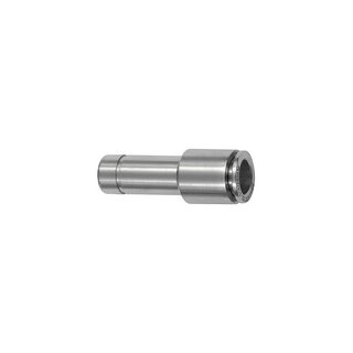 Gerade Steckverb., Nippel 10 mm, red., Schlauch-Ø 6, ES1.4404