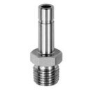 Gewinde-Stecknippel, R 1/2 a. , Stecknippel 10 mm, ES 1.4404