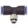 T-Steckverschraubung Blaue Serie, drehbar, G 3/8 außen Ø 14 mm
