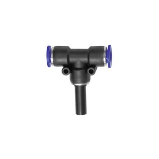 T-Steckverbindung, Stecknippel 16 mm Blaue Serie, Schlauch-Ø 12
