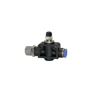 Drosselrückschlagventil Blaue Serie, gerade, R 1/8 a. G-S Ø 6mm