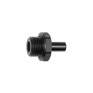 Einschraub-Stutzen POM, G 3/8, für Schlauch-Außen-Ø 15 mm