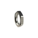 Sechskant-Gegenmutter, M16x1,0, SW 22, Messing vernickelt