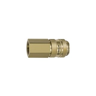 Schnellverschlusskupplung NW 19, Messing blank, G 1 IG