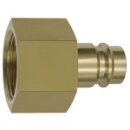Nippel für Kupplungen NW 19, Messing blank, G 1 1/4 IG