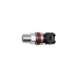 Schwenk-Sicherheitskupplung NW 5,5, ARO 210, Stahl, NPT 3/8 AG