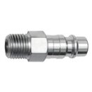 Nippel für Kupplungen NW 7,2, Stahl, NPT 3/8 AG