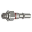 Unverwechselbarer Nippel NW 6, ISO 6150 C, G 1/8 AG, rot