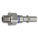 Unverwechselbarer Nippel NW 6, ISO 6150 C, G 1/4 AG, blau