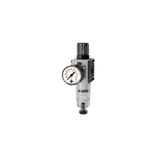 Filterregler FUTURA-mini, PC-Beh., Stand.manometer, HA, G 1/4, 0,5-8