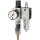 WE 2-tlg. FUTURA-mini, PC-Beh., Stand.manometer, G 1/4, 0,5-8, VA-NC