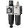 WE 2-tlg. FUTURA-mini, Metallb., Kompaktmanometer, G1/4, 0,5-10, HA