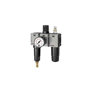 WE 3-tlg. FUTURA-mini, Metallbe., Stand.manometer, G 1/4, 0,1-4, VA